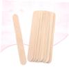 ABOOFAN Kit 100pcs Unhairing Tool Cosmetic Scraper Beauty Care Rod Tongue Spatula Natural Wood Stick view 2