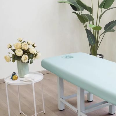 LDLCYCN Blue,190 * 70cm, Beauty Massage Bed Table Cover Elastic Spa Salon Couch Sheet Beauty Bed Cover with Hole Massage Table Fitted Sheet Full Wrap for Beauty Bed Tattoo Bed Washable