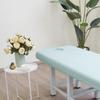 LDLCYCN Blue,190 * 70cm, Beauty Massage Bed Table Cover Elastic Spa Salon Couch Sheet Beauty Bed Cover with Hole Massage Table Fitted Sheet Full Wrap for Beauty Bed Tattoo Bed Washable view 1