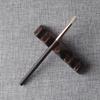 CH28 Hand Crafted Professional Makeup Brushes Soft Red Fox Saibikoho Goat Hair Round Eye Shadow Blending Brush Ebony Wood Handle Make Up Brush view 4