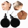AGENIZ Black Dropper Bottles 2 OZ 6 Pcs Transparent Round Flat Glass Bottles with Eye Dropper, for Perfume Serums Hair Oils and other liquids (Black, 2 OZ) view 2