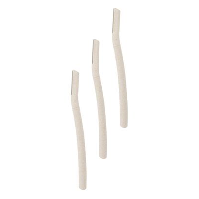 GALPADA 3pcs Travel Eyebrow Razor Set Stainless Steel Brow Shaver Trimmer Makeup Eyebrow Shaver Grooming Tools Hair Razor