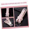 ANDRESLAD Strong Nail Scissors Nail Clipper for Boy Girl Adults Portable and Safe Fingernail Clippers Organized Storage view 3