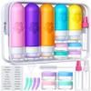 20Pack Travel Bottles for Toiletries, TSA Approved Travel Bottles Silicone Travel Size Containers, Travel Essentials Leak Proof Refillable Liquid, Shampoo and Conditioner Travel Toiletry Bottles view 1