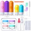 20Pack Travel Bottles for Toiletries, TSA Approved Travel Bottles Silicone Travel Size Containers, Travel Essentials Leak Proof Refillable Liquid, Shampoo and Conditioner Travel Toiletry Bottles view 2
