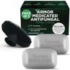 Antifungal Soap Pack of 2 with Scrubber + Medicated Body Wipes | Jock Itch Treatment, Fights Ringworm & Athletes Foot | Tea Tree Oil 1% Tolnaftate | Deep Cleansing & Exfoliation | 40 Wipes view 2