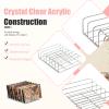 2-Pack Acrylic Makeup Palette Organizer, 7-Slot Eyeshadow Palette Storage, Clear Display Case for Vanity Drawer Countertop, Cosmetic Organizer for Makeup Brushes, Lipstick, Blush Kits view 4