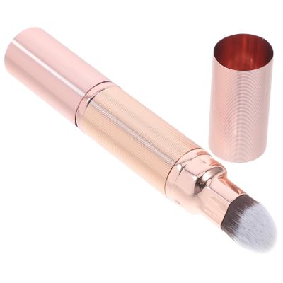 BATHVEVE Retractable Dual-ended Makeup Brush Versatile Concealer and Powder Applicator for Women Soft Bristles for Loose Powder Foundation Travel-friendly Beauty Tool