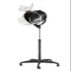 Professional Salon Hair Dryer Stand with Rolling Base, Height Adjustable, Black view 2