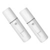 BATHVEVE 2pcs Portable Nano Facial Steamer Mist Sprayer USB Rechargeable Beauty Sprayer for Women Visual Water Tank Hydrating Facial Care White view 1