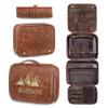 3-in-1 Large Personalized Fathers Day Toiletry Bag for Men, Personalized PU Leather Dopp Kits, Custom Men Hanging Toiletry Travel Organizer Bag Gifts for Dad Husband Grandpa, Father's Day Anniversary view 1