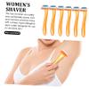 PENIKOKO 6pcs Women's Razor Shaver for Leg Arm Hair Compact Travel Grooming Kit Random Color view 4