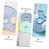 SAFIGLE 2pcs Silicone Makeup Brush Cleaning Pad Dual Color Durable Lightweight Beauty Tool for Washing at Home Salon view 3