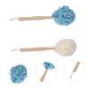 BATHVEVE 2pcs Handle Bath Brush for Exfoliating and Deep Cleaning for Shower Scrubber for Men and Women Gently Massages Skin and Removes for Hard Reach Areas view 3