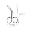 Baluue 2pcs Professional Eyebrow Tweezers Long Slanted Tweezers Stainless Steel for Women Brow and Facial Hair Removal view 3