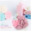 HONMEET 3pcs Flowers Exfoliating Shower Balls for Women Bath Body Scrubber for Washing Random Style view 3