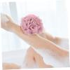 HONMEET 3pcs Flowers Exfoliating Shower Balls for Women Bath Body Scrubber for Washing Random Style view 4