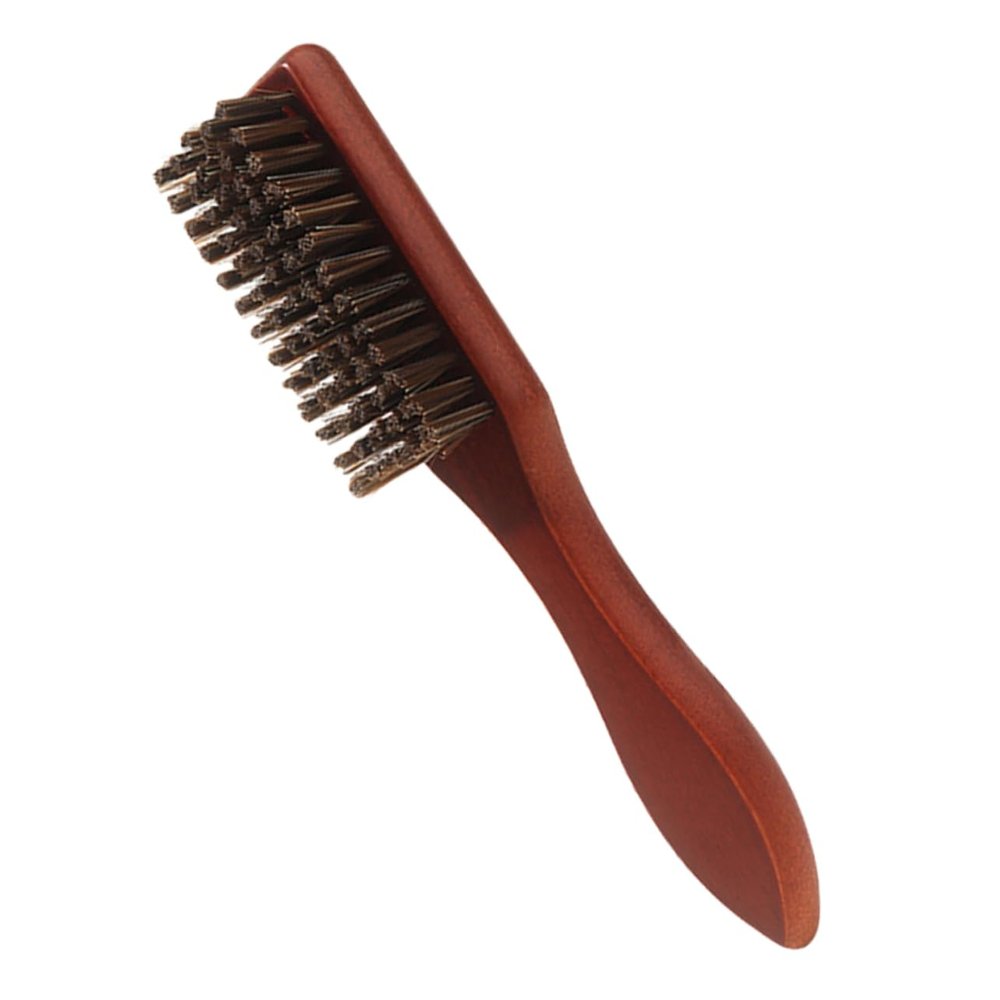 DECORNIJIA Beard Brush for Men Hair Cutting Tool Salon Duster Barber Shop Accessory Hair Brush Ergonomic Handle