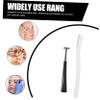 DEARMAMY 4sets Eyebrow Razor Kit for Women Portable Brow Trimmer Non-Slip Grip Facial Hair Removal Tool view 3