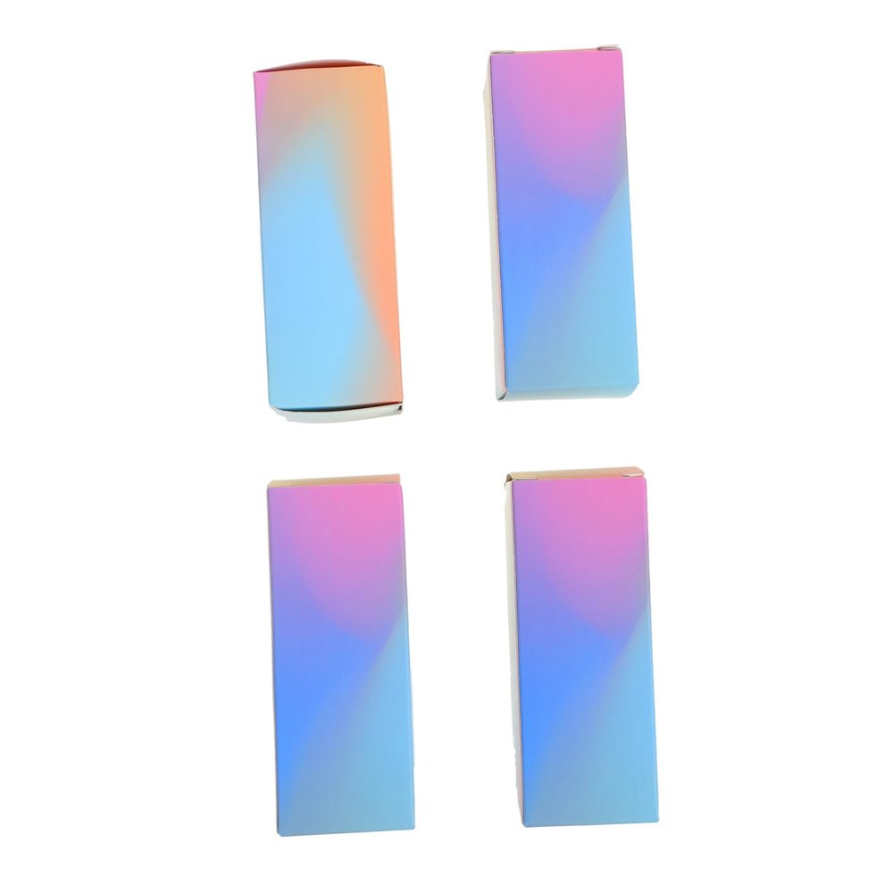Happyyami 100pcs Empty Lipstick Box Set Custom Paper Lipstick Holder for Packaging for Storing Lip Gloss Tubes Small Bottles and Perfume Lightweight and Travel-friendly