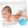 PartyKindom 2sets Boy Girl Talcum Powder Puff Box Boys and Girls Powder Holder Soft Gentle view 2
