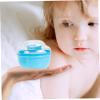 PartyKindom 2sets Boy Girl Talcum Powder Puff Box Boys and Girls Powder Holder Soft Gentle view 4
