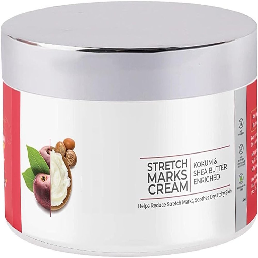 SA Care Stretch Marks Cream for Pregnancy with The Goodness of Shea Butter, Saffron, Kokum Butter and Aloe Vera, Australia Certified Toxin Free, No Mineral Oils-100g