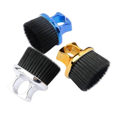 DECORNIJIA 3pcs Beard Styling Brush Set Men's Mustache Cleaning Brush Barber Neck Duster for Men