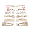 14 PCS Simulation Pearls Hair Clip Elegant Smooth Simulation Pearl Barrettes for for Women Girls Fashion Hair Accessories view 1
