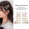 14 PCS Simulation Pearls Hair Clip Elegant Smooth Simulation Pearl Barrettes for for Women Girls Fashion Hair Accessories view 4