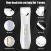 Manscape Body and Ball Trimmer for Men, 3-in-1 Pubic Groin & Nose Hair Trimmer, Ball Shaver & Body Groomer, Wet/Dry Electric Razors for Smooth Shaving, IPX7 Waterproof with Travel Case view 2