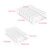 ArrErr 14 Slots Universal Multi Device Organizer Dock Space-Saving Acrylic Clear Multi Phone Stand Holder Divider for iPhone Portable External Hard Drive HDD Phone Cases External CD/DVD Drive view 2