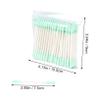 DEARMAMY Disposable Cotton Swabs Double-headed Spiral Swabs for Makeup Cleaning Cotton Sticks for Hard Reach Areas for Home Travel Use view 2