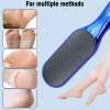 2 Pcs Veinsgrain Foot File, Nano Glass Foot File Hard Skin Remover with Non-Slip Ergonomic Handle, Professional Foot Care Tools for Smooth Feet(Gold+Blue) view 2