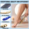 2 Pcs Veinsgrain Foot File, Nano Glass Foot File Hard Skin Remover with Non-Slip Ergonomic Handle, Professional Foot Care Tools for Smooth Feet(Gold+Blue) view 4