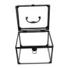 Mikinona Makeup Storage Box Lock Cosmetic Organizer for Jewelry Display Capacity Box for Vanity and Travel Includes Padlock Key view 1