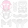 32 Pcs Anti Wrinkle Silicone Patches, Forehead Neck Face Chest Wrinkle Pads, Reusable Skin Care Patches, Soft and Comfortable, Facial Mask Kit for Smoothing, Mask & Line Remover Set view 2