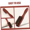 BATHVEVE Male Beard Brush for Grooming Portable Oil Brush Ergonomic Design for Easy Handling for Barbershop Use and Personal Care view 2
