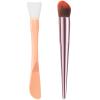 2Pcs Foundation Brush, Premium Angled Makeup Brush Blending for Liquid, Cream, Powder. Dual-Use Silicone Mask Brush, Upgrade Foundation Mask Brush Set. Non-Shedding, Streak-Free, Odorless view 1