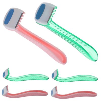 DECORNIJIA 6pcs Women Hair for Underarm Intimate Areas Portable Hair Shaper Trimmer for Legs Lightweight Random Colors