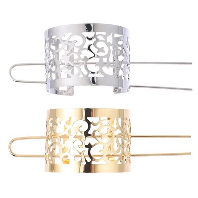 HAKIDZEL Chinese Hair Cuff Bun with Hairpin Vintage Metal Hair Stick Accessories for Women Wedding Dance Party Hairstyles