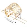 HAKIDZEL Chinese Hair Cuff Bun with Hairpin Vintage Metal Hair Stick Accessories for Women Wedding Dance Party Hairstyles view 4
