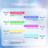 7 in 1 Multifunctional Facial Massager, Red Light Therapy for Face with 7 Modes, Face Lift Device, Portable Facial Massager for Wrinkles,Neck&Skin Care-White view 3