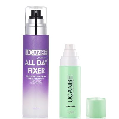 UCANBE Matte Setting Spray + Dewy Finishing Set, Extends Makeup Wear, Lightweight Face Mist