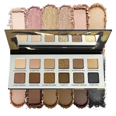 Afflano Neutral Nude Eyeshadow Palette, Matte Shimmer Beige Brown Eyeshadow Palette Highly Pigmented, Blendable Natural Colors Long-Wear, Nude Eye Shadow for Women Brown Eyes Daily Grunge Makeup