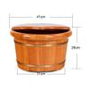 ,Bathroom Accessories Footbath Tubs,Age Foot Barrel,Volume Smooth Surface Sauna Wooden Bucket Present view 4