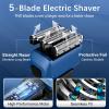 Electric Razor for Men, 2-Speed 5-Blade Electric Shavers for Men Face Cordless Rechargeable, Mens Foil Shaver Shaving Machine Wet Dry Men's Travel Razors for Man Close Shaving Face as Gift view 2