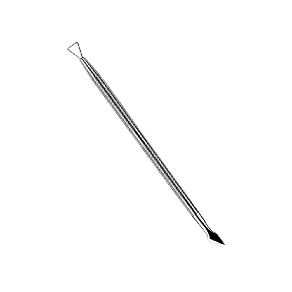 Nail Cuticle Pusher Silver Tool Double End Stainless Steel