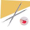 Nail Cuticle Pusher Silver Tool Double End Stainless Steel view 2