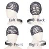 2 PCS Hair Nets for Sleeping Mesh Crochet Hair Wrap Breathable Sleep Cap for Women Reusable Elastic HairnetBlackGrey view 4